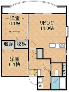 サンパーム志布志イースト【3階】の間取り