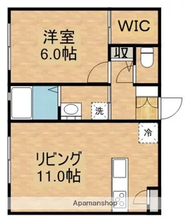 鹿児島県鹿屋市西祓川町【アパート】の間取り