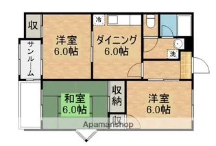 サンリブレ寿【3階】の間取り