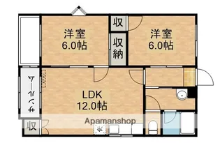 サンリブレ寿【1階】の間取り