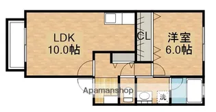 ハイツERI【1階】の間取り