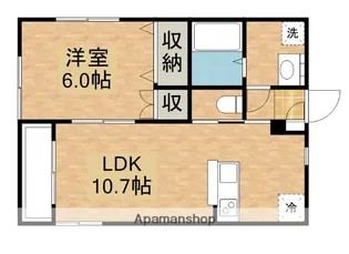 ハピネスハイツ【1階】の間取り