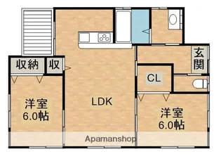 鹿児島県鹿屋市川西町【一戸建】の間取り