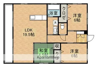 ユニオンヒルズ寿【3階】の間取り