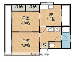 コーポ月精【2階】の間取り