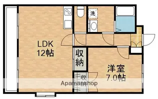 サンライズ今坂【1階】の間取り