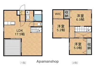 鹿児島県鹿屋市西原2丁目【一戸建】の間取り