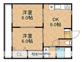 ホットハウス【1階】の間取り