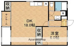 サンロード寿A棟【1階】の間取り
