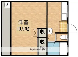 コーポ福永【1階】の間取り