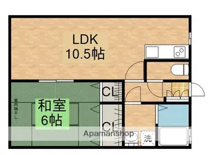 サンライズ白崎【2階】の間取り