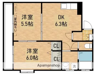 サンライズ白崎【3階】の間取り