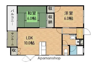 グリーンハウス【3階】の間取り