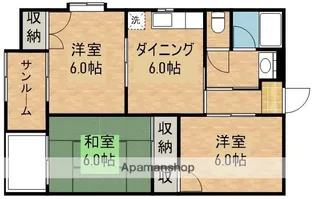 ブラウンハウス【3階】の間取り