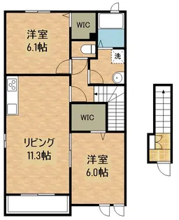 ポライトリーM・T【2階】の間取り