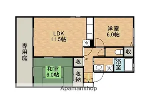 アークガーデンE棟【1階】の間取り