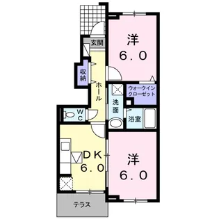 ヴァ・ビレッジ【1階】の間取り