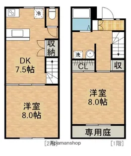 フレックスⅡ【1階】の間取り