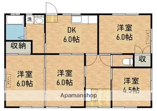 鹿児島県鹿屋市川西町【一戸建】の間取り