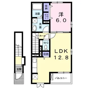 1LDKの間取り画像