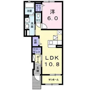 パーシモン T.K【1階】の間取り