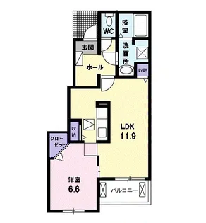 ベル シュエットⅡ【1階】の間取り