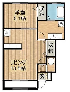 ボナールⅡ【101号室】の間取り