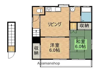 楓荘【2階】の間取り