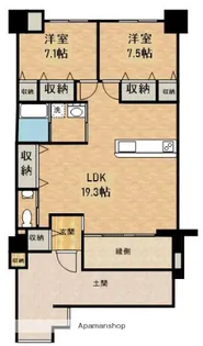 ハグ・テラス【1階】の間取り