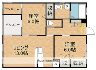 セフィーロきもつき【1階】の間取り