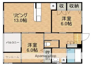 セフィーロきもつき【2階】の間取り