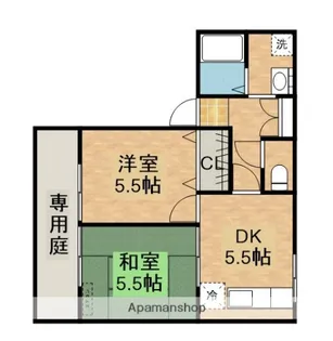 鹿児島県鹿屋市旭原町【アパート】の間取り