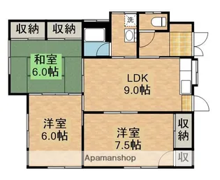 鹿児島県鹿屋市寿5丁目【一戸建】の間取り
