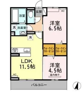 サニープレイス志布志 A棟【3階】の間取り