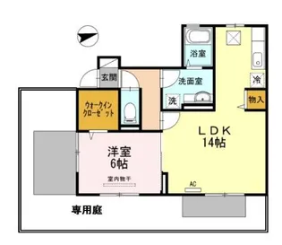 クレイドル・ガーデン【103号室】の間取り