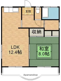 ハイツ若葉【1階】の間取り
