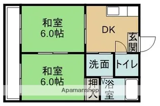 さかえハイツ【2階】の間取り