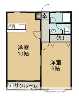 メープルタウン【2階】の間取り
