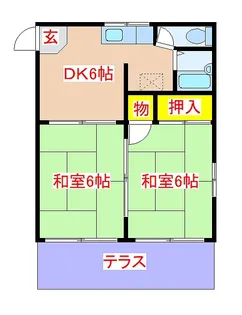 鹿児島県霧島市国分姫城【アパート】の間取り
