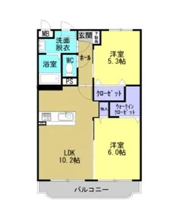 エトワール【1階】の間取り