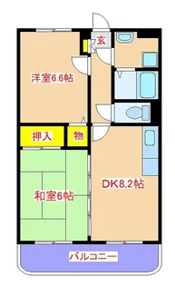 グランディール有村【2階】の間取り