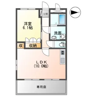 スモールガーデン 巧【1階】の間取り