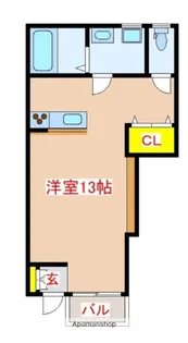 鹿児島県霧島市隼人町真孝【アパート】の間取り
