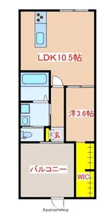 鹿児島県霧島市国分福島1丁目【アパート】の間取り