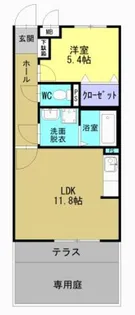 グランシャリオ住吉【1階】の間取り