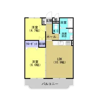 クリザンテーム【3階】の間取り