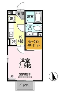 モナリエI'LL【1階】の間取り