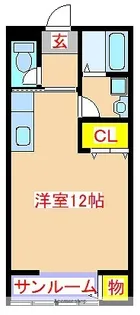 鹿児島県姶良市加治木町木田【アパート】の間取り