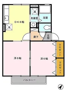 ソレアード【2階】の間取り