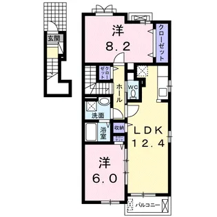 フォレストパーク 松原【2階】の間取り